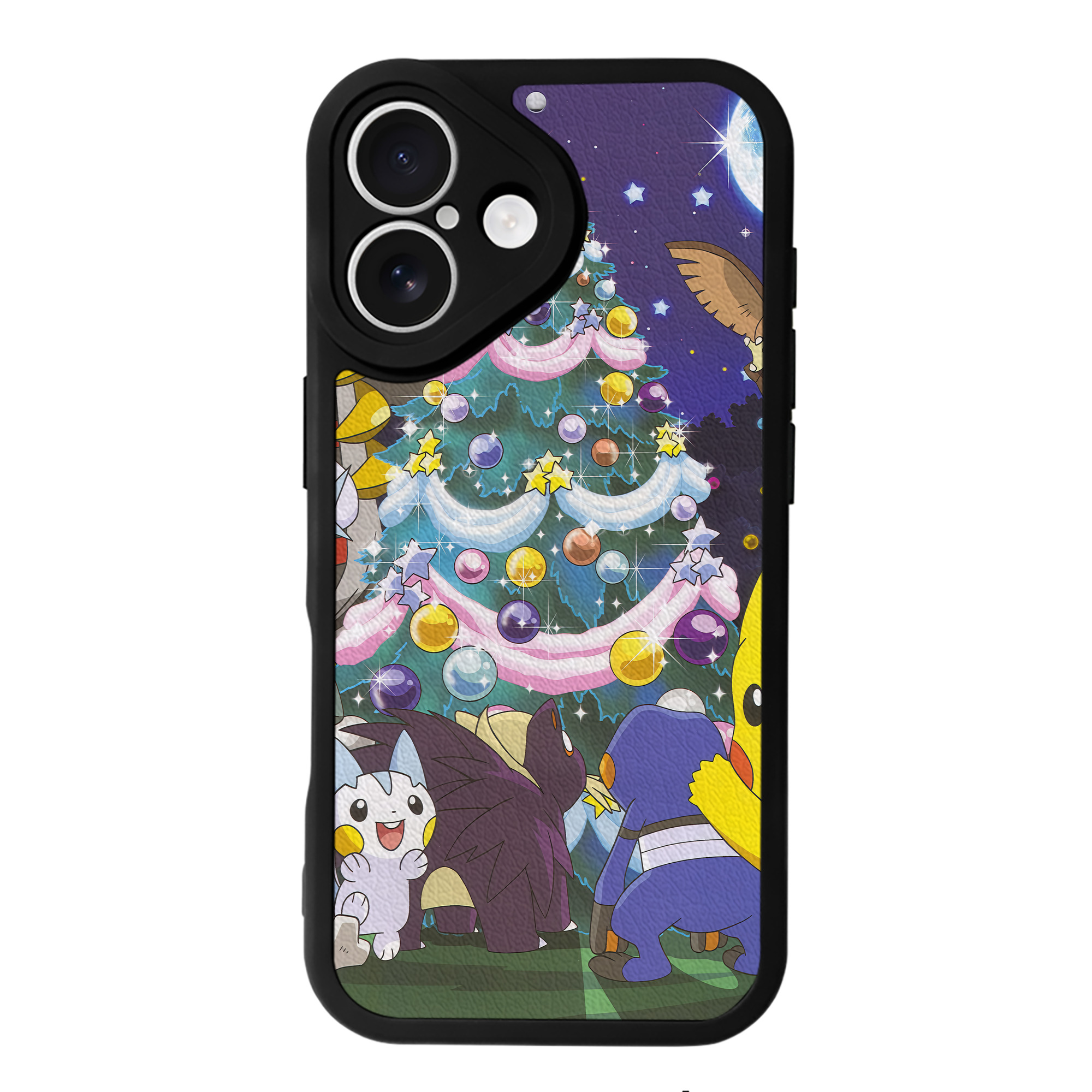 （画像用） ポケットモンスター Pokémon 【iPhone 16シリーズ対応】シリコンスマホケース（レザー調） 材質：シリコン